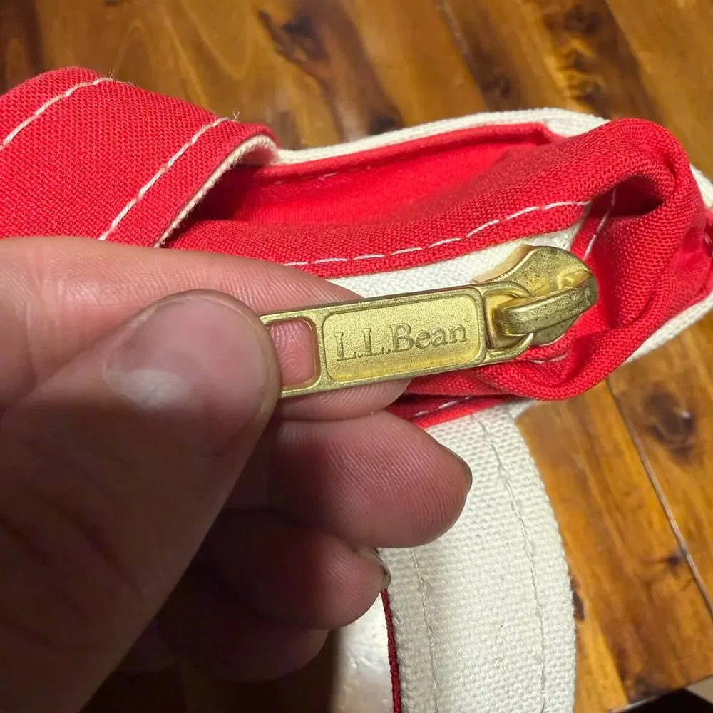 Vintage L.L. Bean ''Slay'' Zip Top Tote Bag (12 x 10)